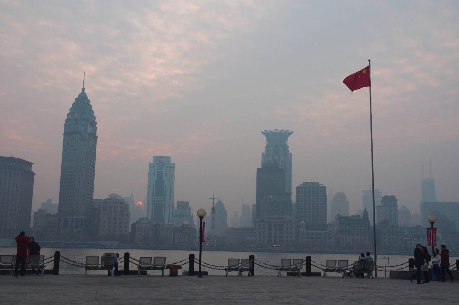 Shanghai Orange Alert Smog