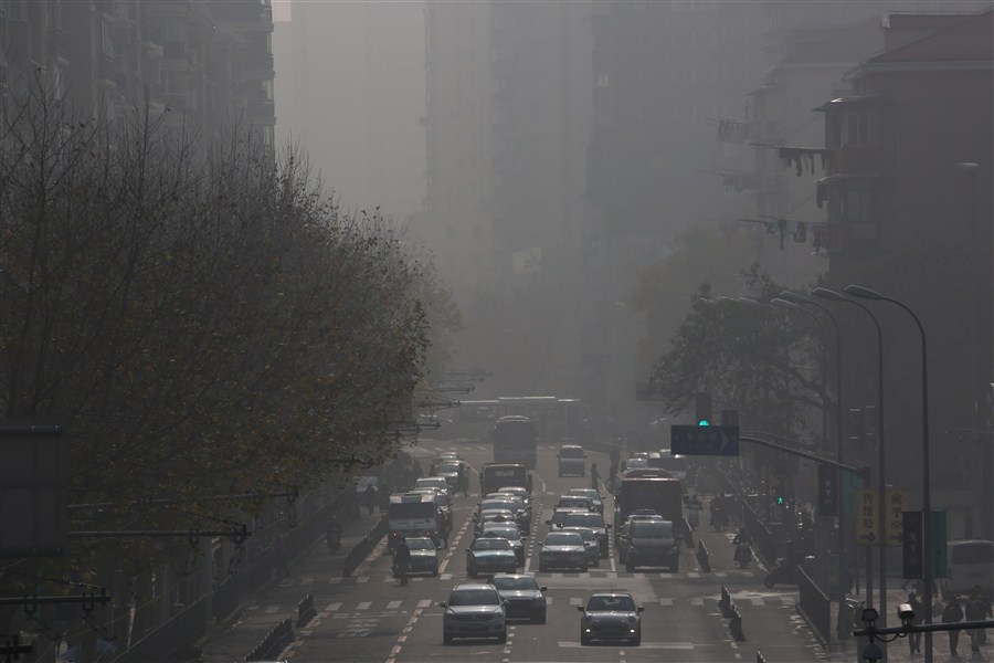 Shanghai's Christmas smog