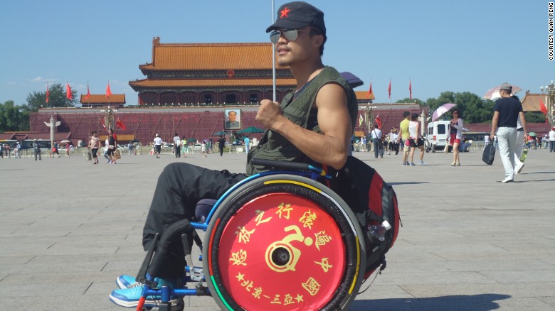 Man Takes Epic 5,600km Wheelchair Journey Across China