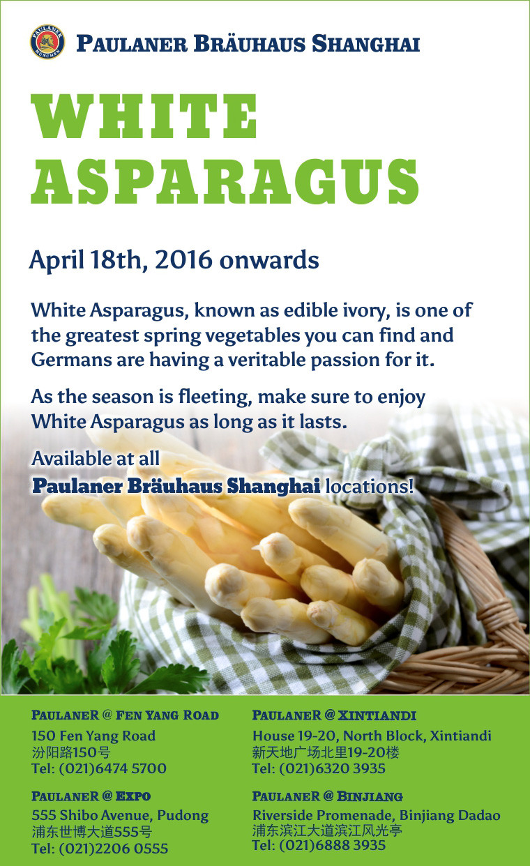 From Apr 18: White Asparagus at Paulaner Bräuhaus