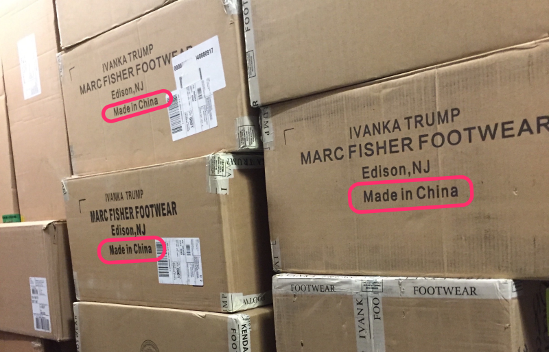 Ivanka Trump scarves from China