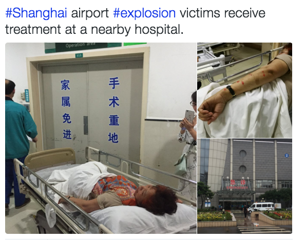 Shanghai airport explosion victims