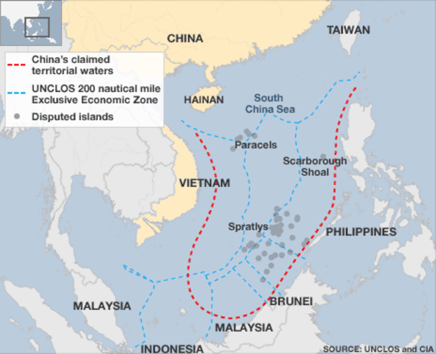 China Claims in the South China Sea