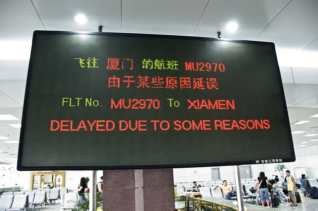 Flight delay in China