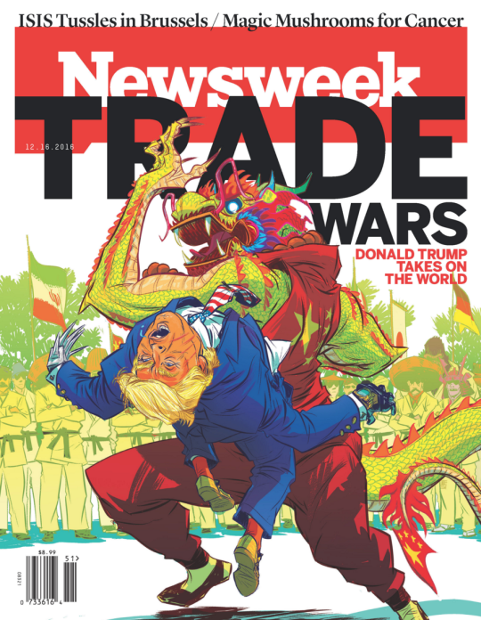 Donald Trump Newsweek Dragon Cover