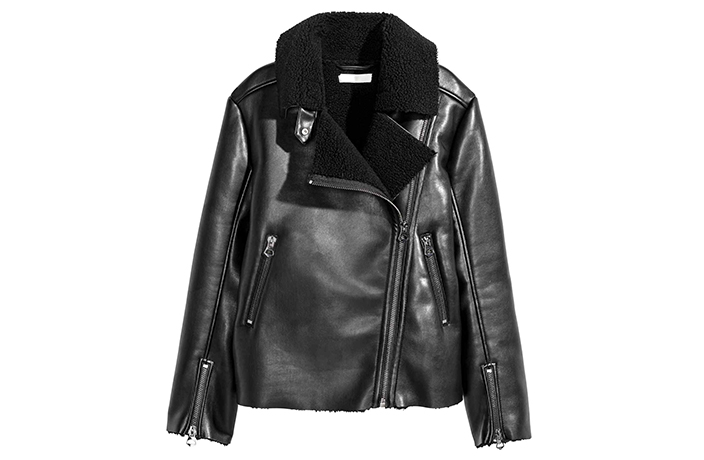 Leather jacket women H&M