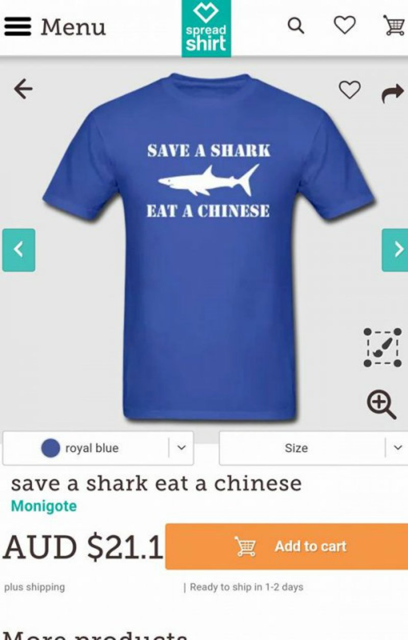 Save a Shark, Eat a Chinese