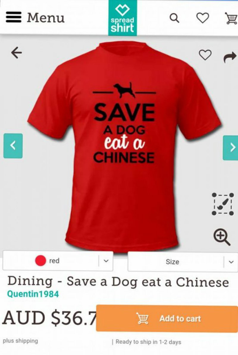 Save a Dog eat a Chinese