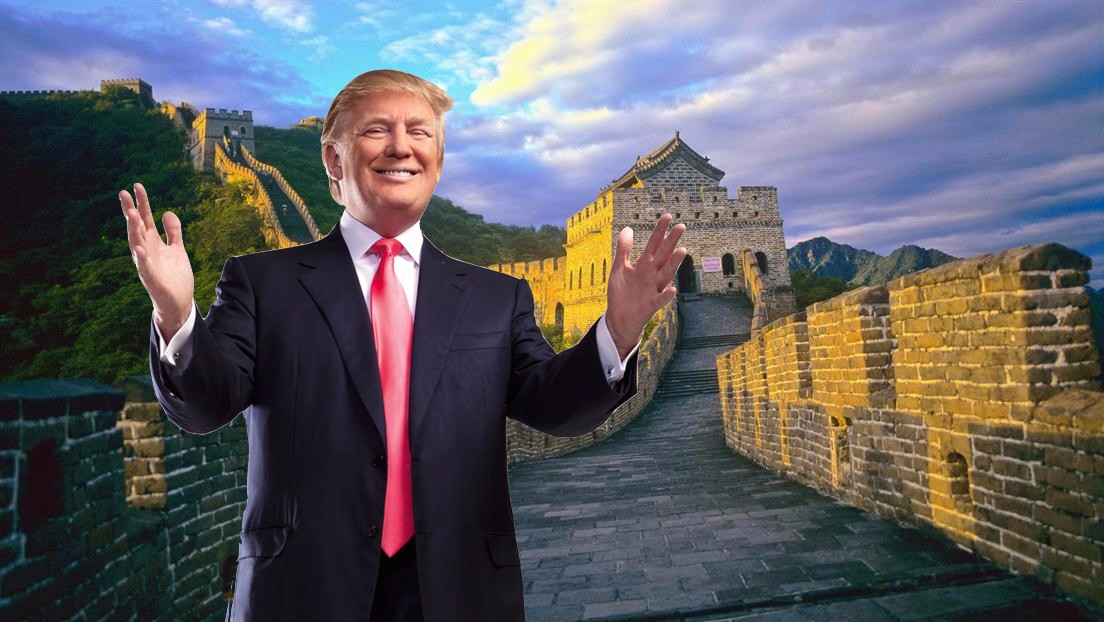 Donald Trump if he visited the Great Wall of China