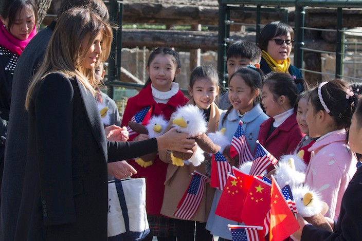 PHOTOS: Melania Trump Visits Great Wall, Jared Kushner Stops by Silk Market