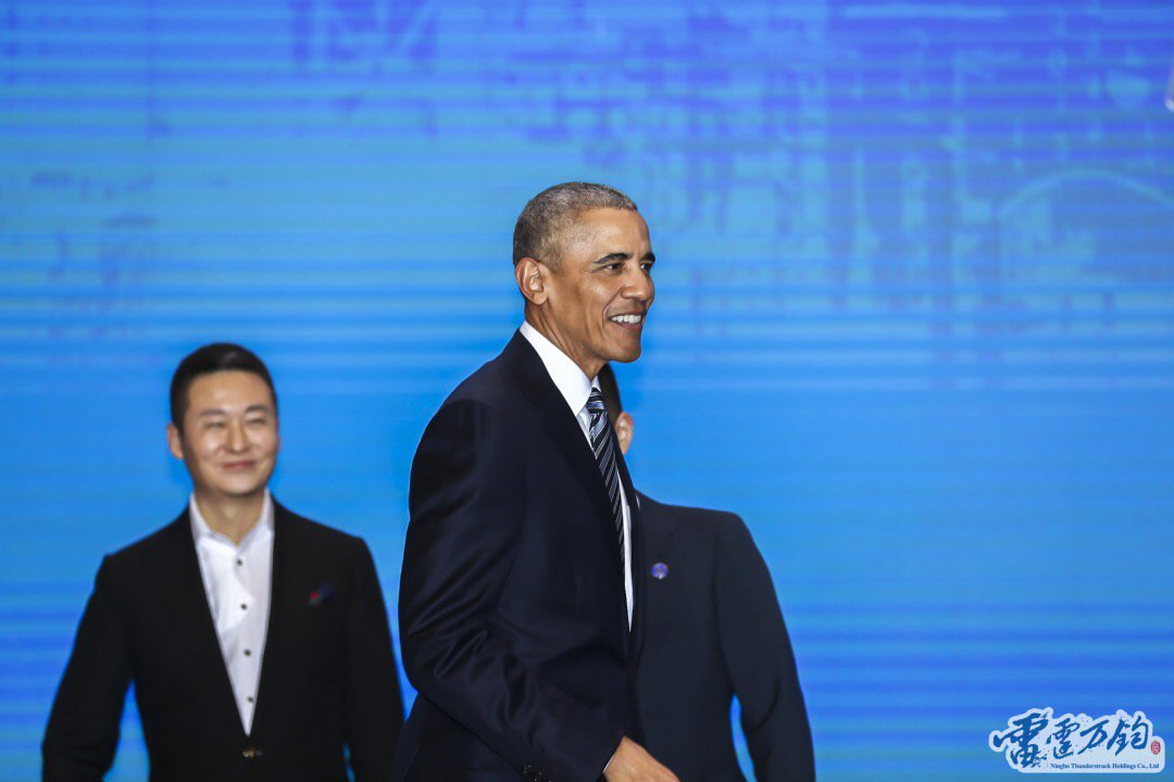 Barack Obama in Shanghai, China