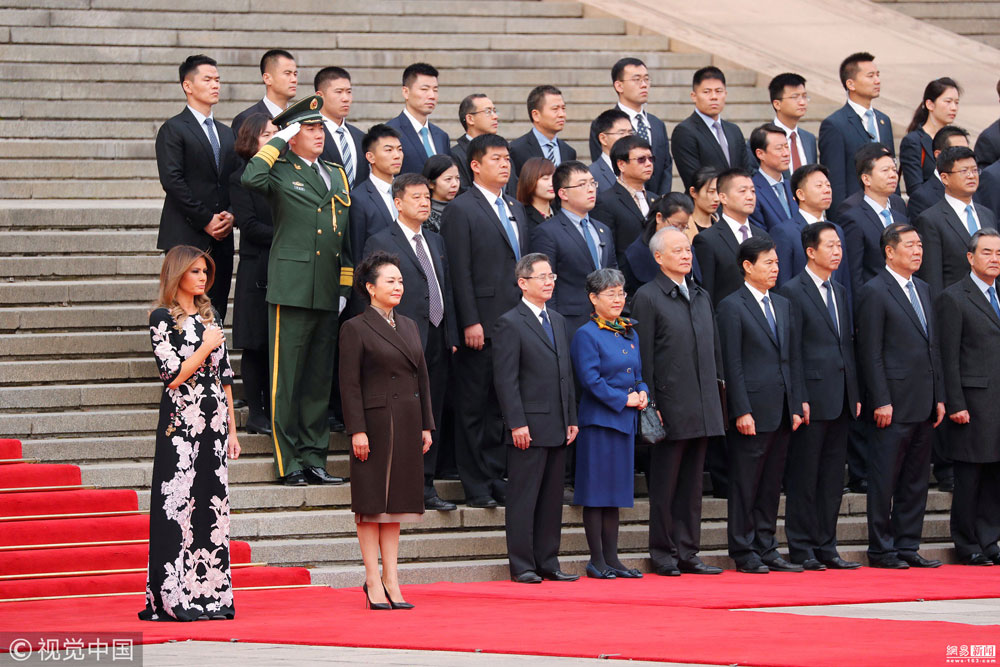 PHOTOS: Xi Holds Huge Welcoming Ceremony for Trump in Beijing 