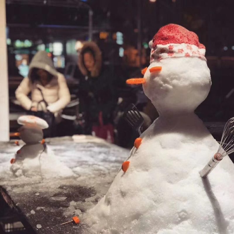 PHOTOS: The Snowmen of Shanghai's 2018 Snowpocalypse