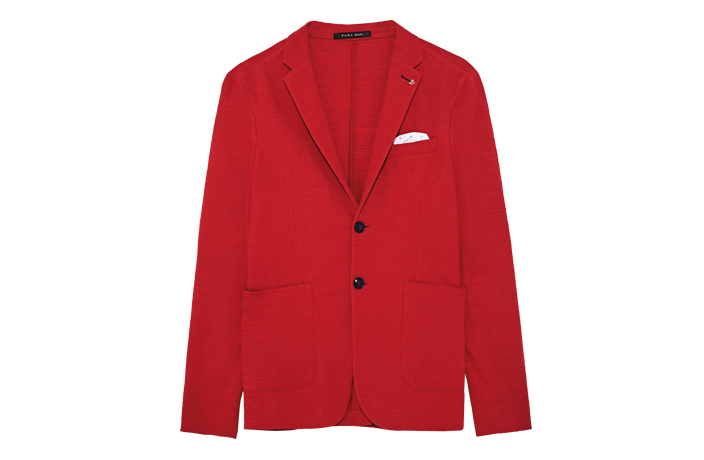 Zara red men's blazer