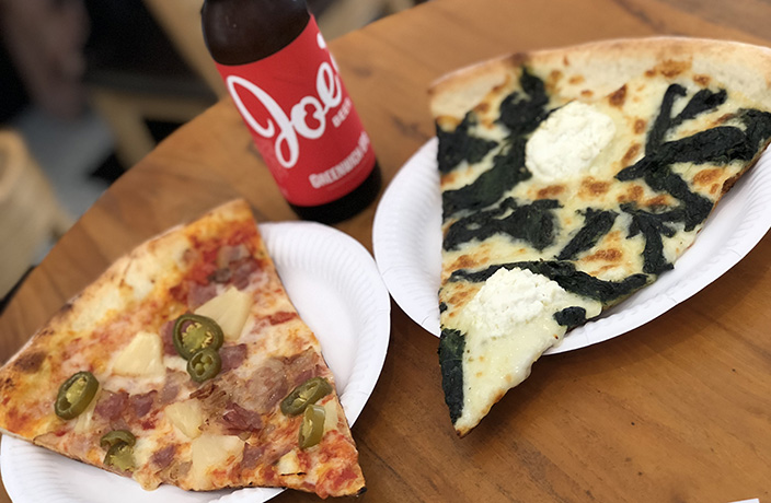 Brew Review: Joe's Greenwich IPA Paired with Pineapple Pizza