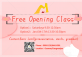 Free opening class in January