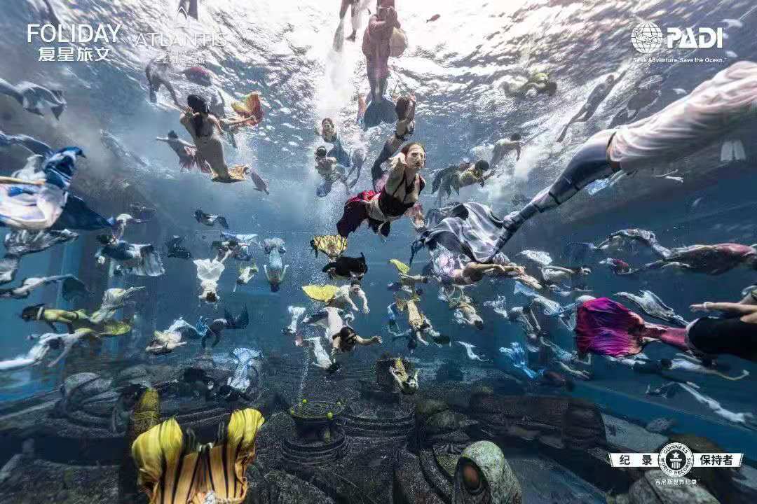 Atlantis' Mermaid World Record in Sanya Grabs Global Attention