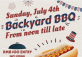 JULY 4th Backyard BBQ