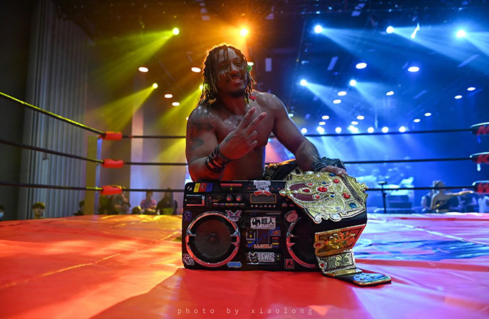 Spotlight: Buffa AAYOOO w/Da Boombox, Professional Wrestler