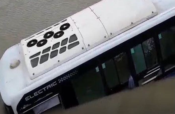 WATCH: Bus Plunges Into River in Shanghai