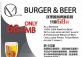 RMB 68 FOR BURGER & BEER 