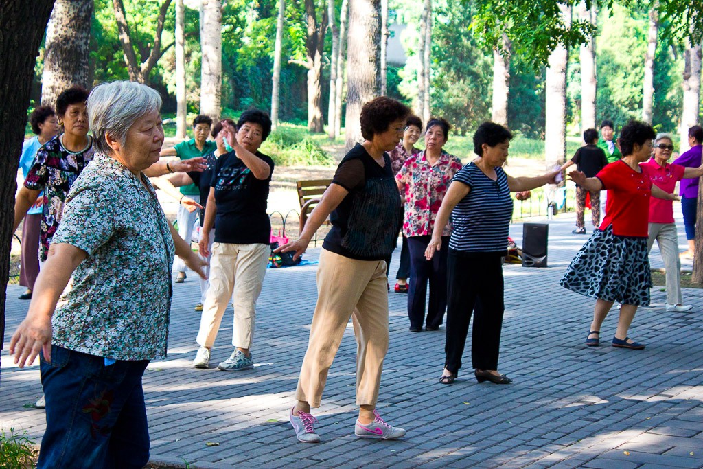 Rapidly aging population in China