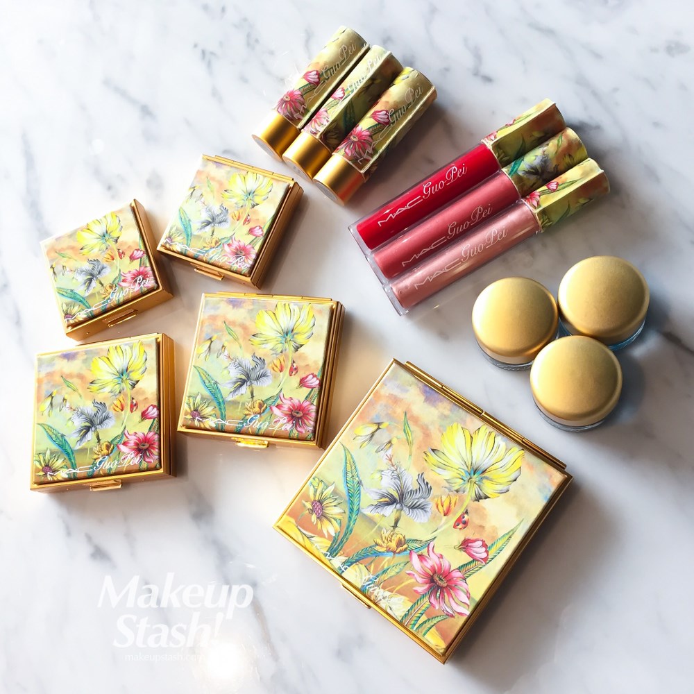 MAC x Guo Pei Hand Sketched Fabric Wrapped Gold Packaging