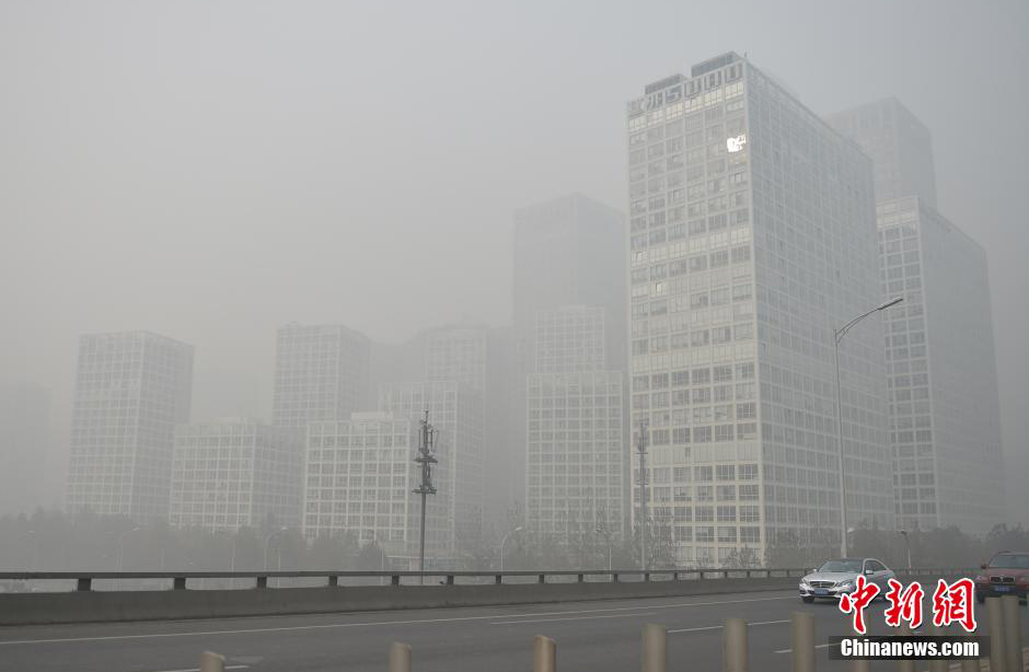 Beijing issued the highest smog alert of the year as the AQI in Beijing went beyond index in some areas of the city on November 30, 2015.