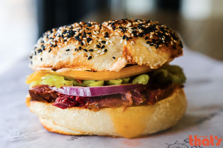 Shanghai's best sandwiches: Pastrami Hu Bagelwich at Spread the Bagel