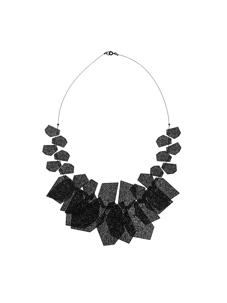 Perforated plate necklace