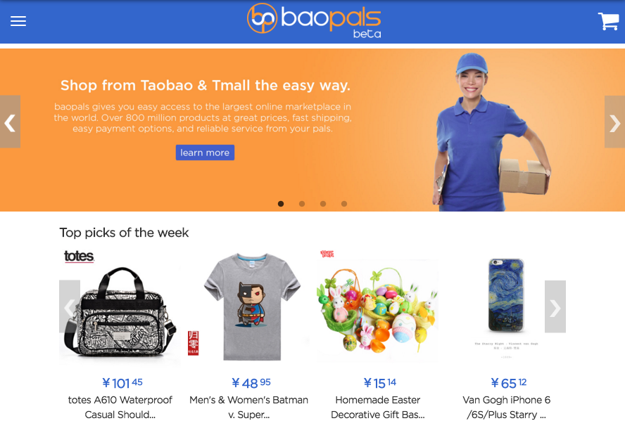 Baopals translates Taobao into English for you