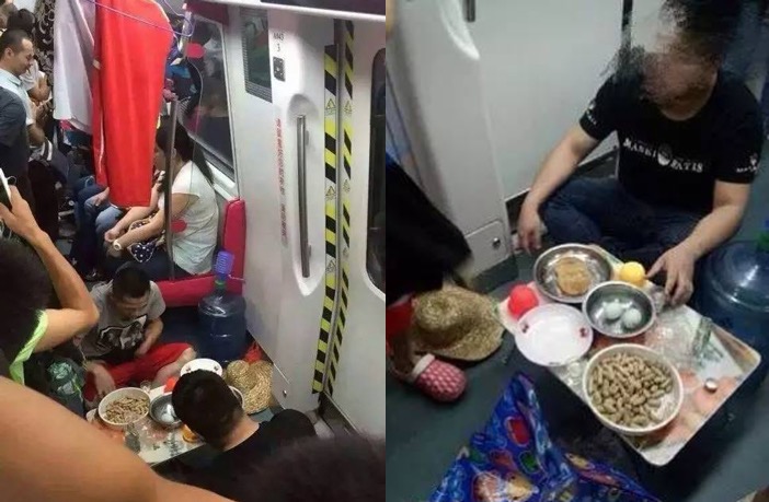 Video Bloggers Dine on Guangzhou Metro, Outrage Ensues