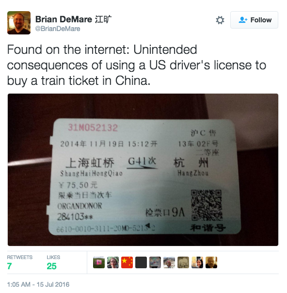 Why You Shouldn't Buy Train Ticket with Drivers License
