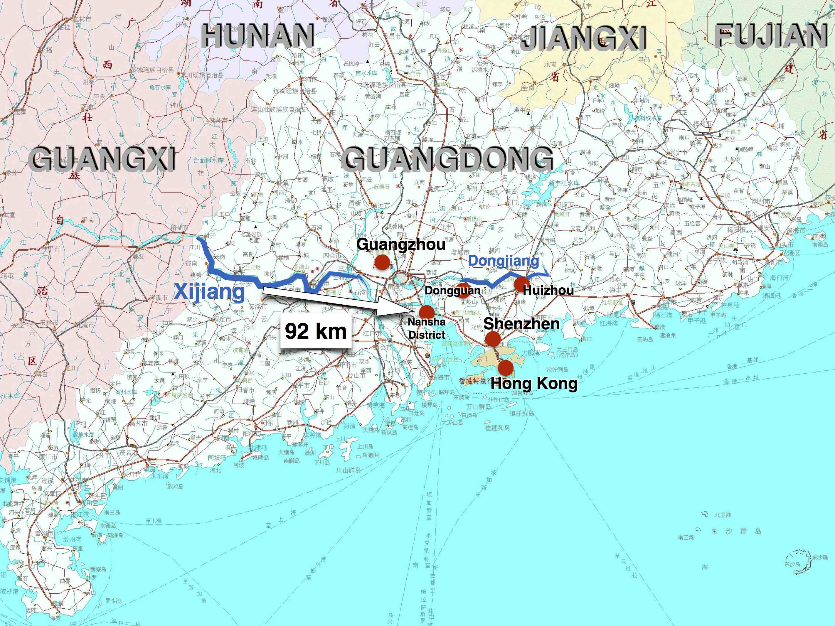 map-of-guangdong-and-water