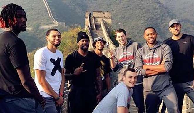 Bobby Brown at the Great Wall
