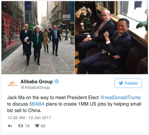 Jack Ma at Trump Tower