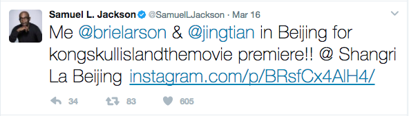 Samuel L. Jackson in Beijing