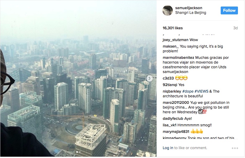Samuel L. Jackson Spotted In Beijing
