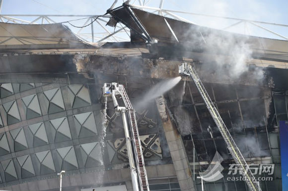 Hongkou Stadium fire