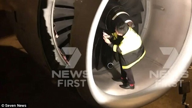 Hole in Engine on Shanghai Flight