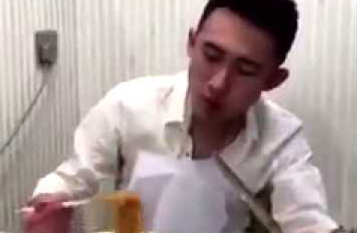 WATCH: Man Invents Genius Way to Eat Noodles