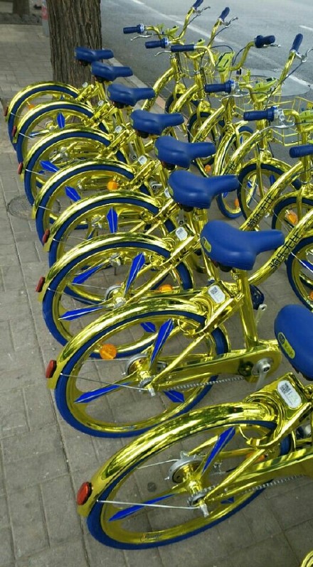 Tuhao Gold Shared Bikes