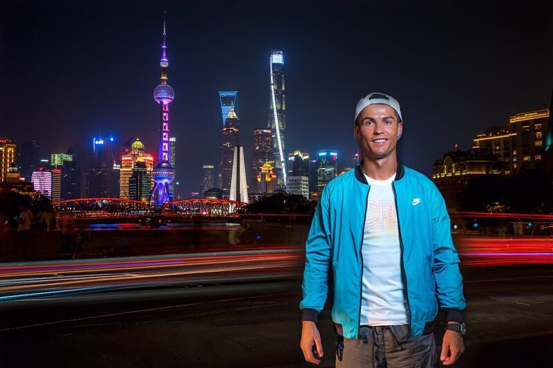 Cristiano Ronaldo Arrives in Shanghai, Says It's Hot Because of Him