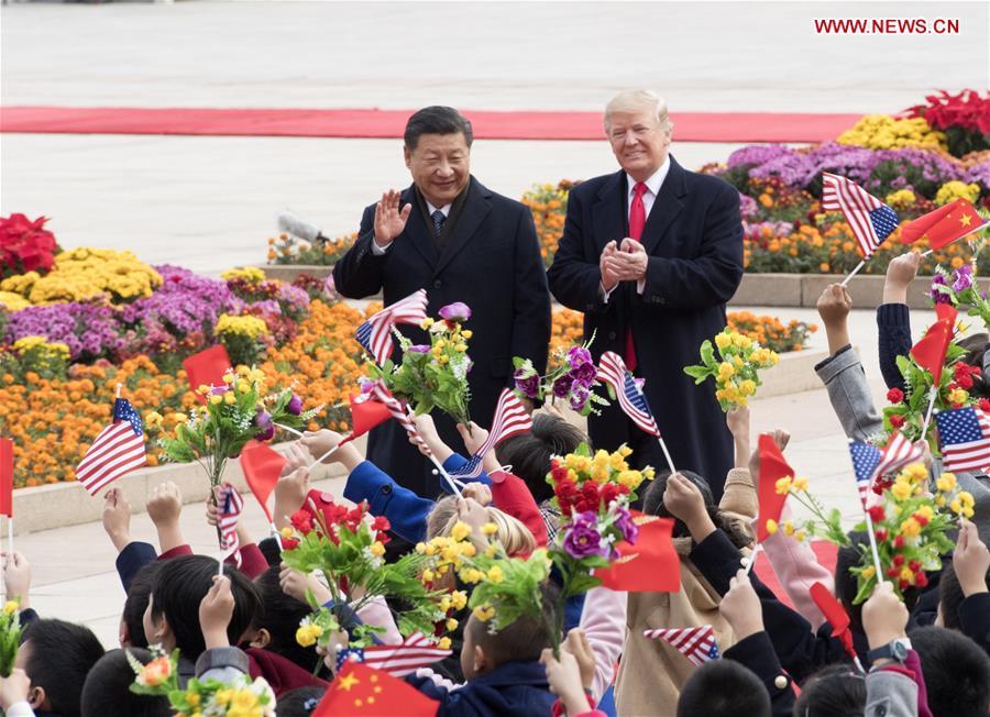 PHOTOS: Xi Holds Massive Welcoming Ceremony for Trump in Beijing 