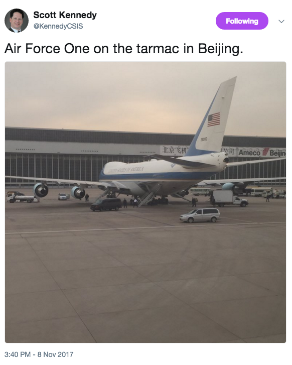 LIVE: US President Trump Has Just Arrived in Beijing