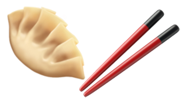 Dumpling and Chopsticks emoji