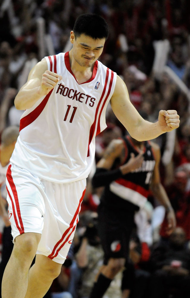 Yao Ming during his Houston Rockets days