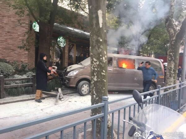 BREAKING: Van Crash in Shanghai's People's Square, Multiple Injuries