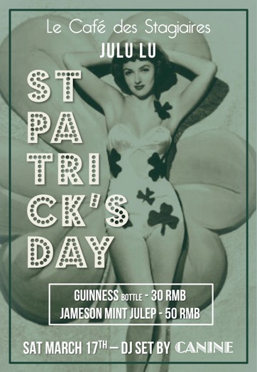 St. Patrick's Day at Le Cafe des Stagiaires