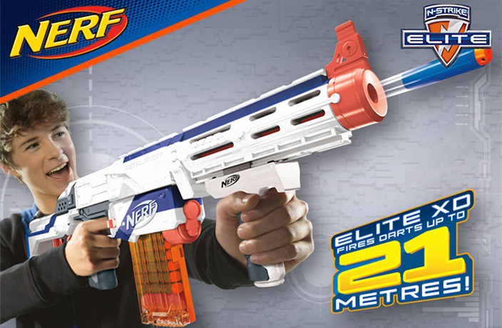 Nerf Quadrant N-Strike Elite Quadrant W/Darts Most Accurate